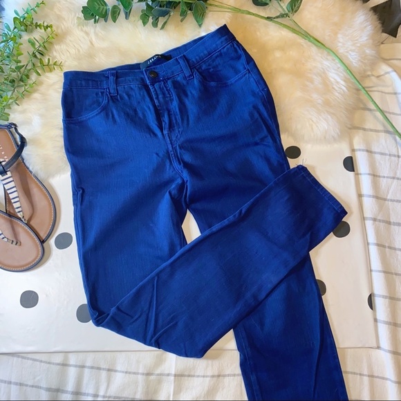 J BRAND Navy Skinny Jeans - Size 28 - Picture 1 of 5